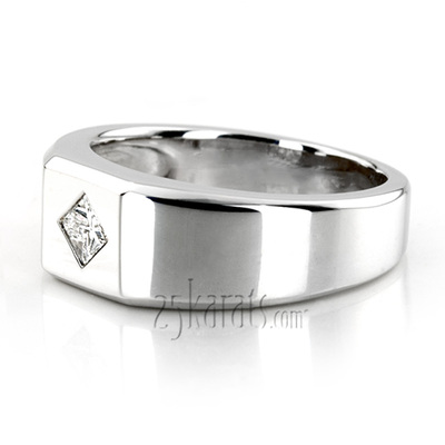 0.27 ct. Princess Cut Solitaire Diamond Men Ring - view 2 of 2