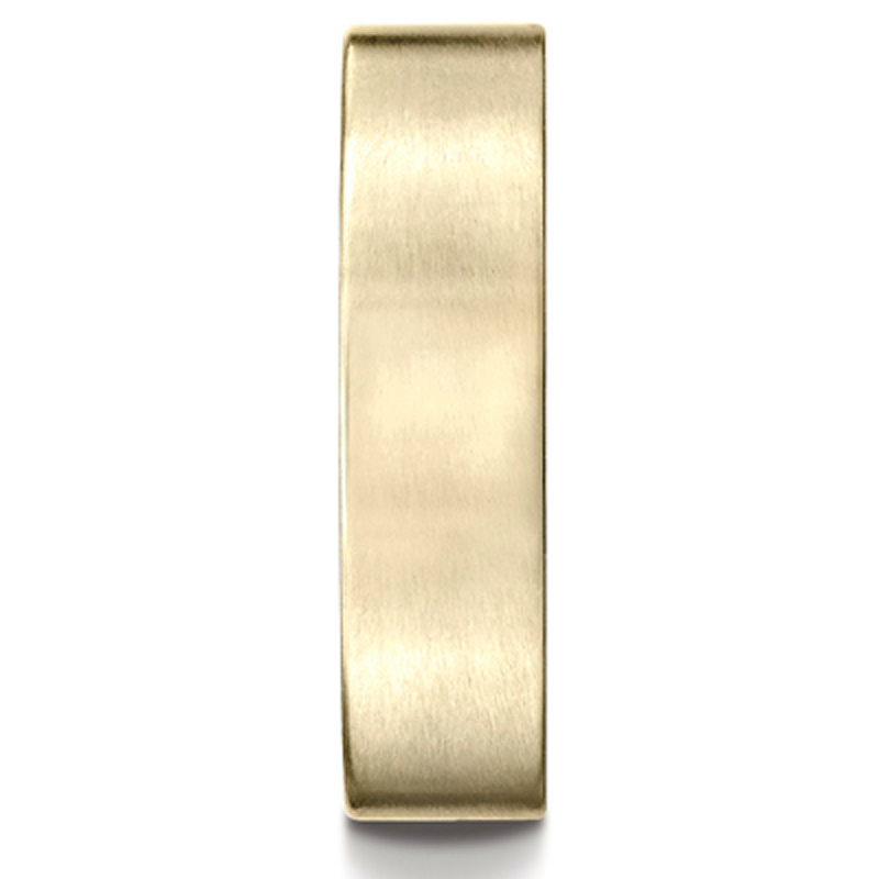 Benchmark 6mm Comfort-Fit Satin-Finished Carved Design Band - view 4