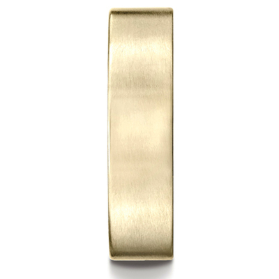 Benchmark 6mm Comfort-Fit Satin-Finished Carved Design Band - view 4 of 4