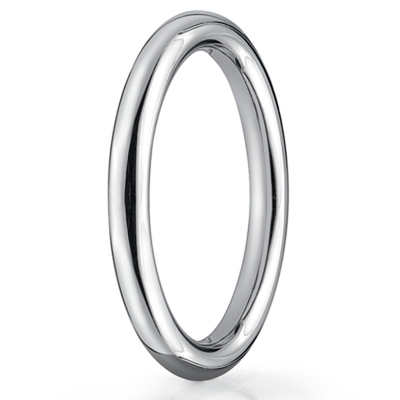 Benchmark 2.5mm High Polished Round Carved Band - view 2 of 6