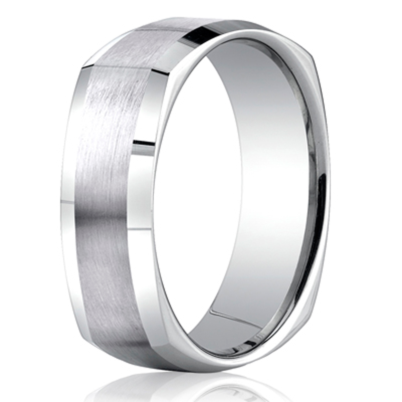 Benchmark 7mm Satin Four-Sided Carved Design Band - view 2