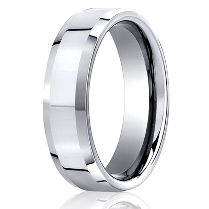 Benchmark 6mm Comfort-Fit High Polished Carved Design Band - view 2