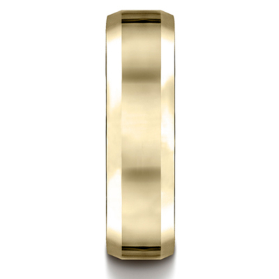 Benchmark 6mm Comfort-Fit High Polished Carved Design Band - view 4 of 4