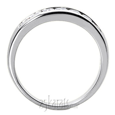 Channel Set Round Cut Man Diamond Ring (0.84 ct.tw) - view 5 of 5