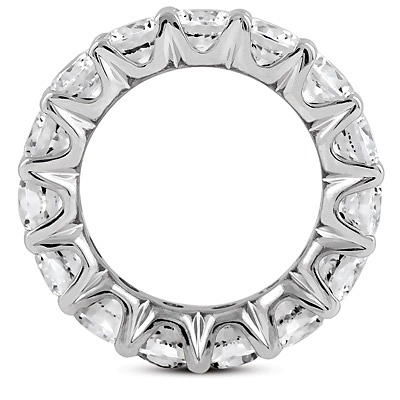 3.40ct Shared-Prong Diamond Eternity Wedding Band - view 2