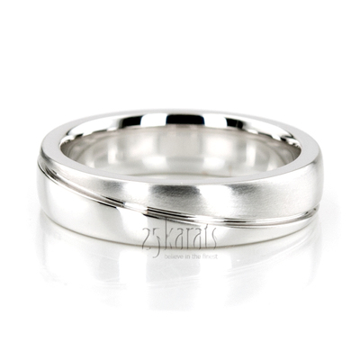 Stylish Diagonal Diamond Wedding Ring Set - view 2 of 2