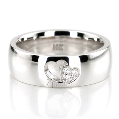 Hearts In Love Diamond Wedding Ring Set - view 2 of 4