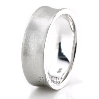 Scattered Concave Diamond Wedding Band - view 5 of 5