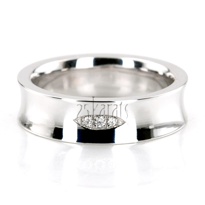 Spark Eye Diamond Wedding Band Set - view 2