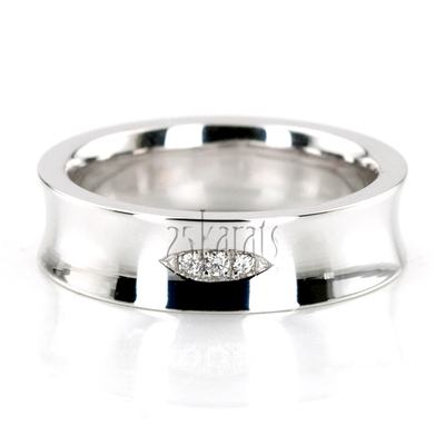 Spark Eye Diamond Wedding Band Set - view 2 of 3