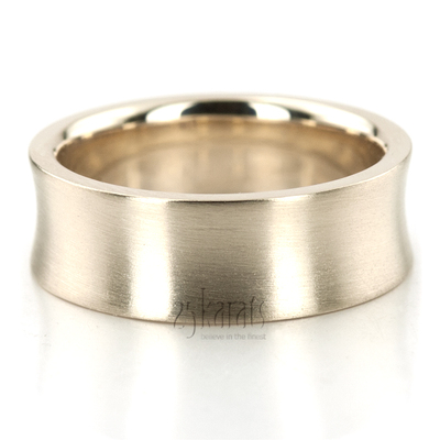 Channel Set Concave Diamond Wedding Band - view 3 of 3