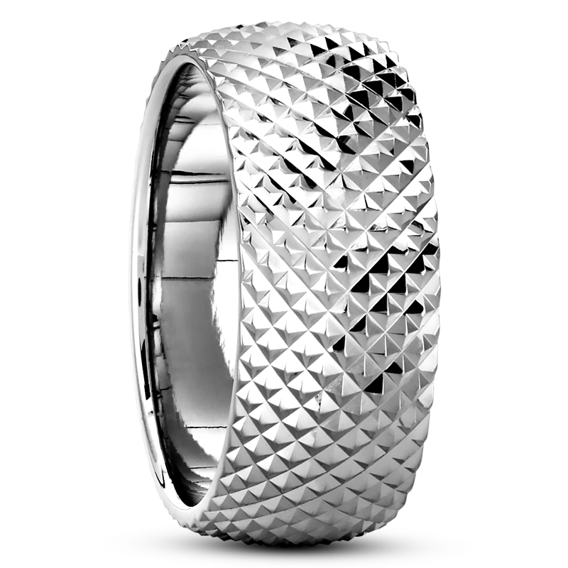 Fish Scale Fancy Wedding Ring   - view 2