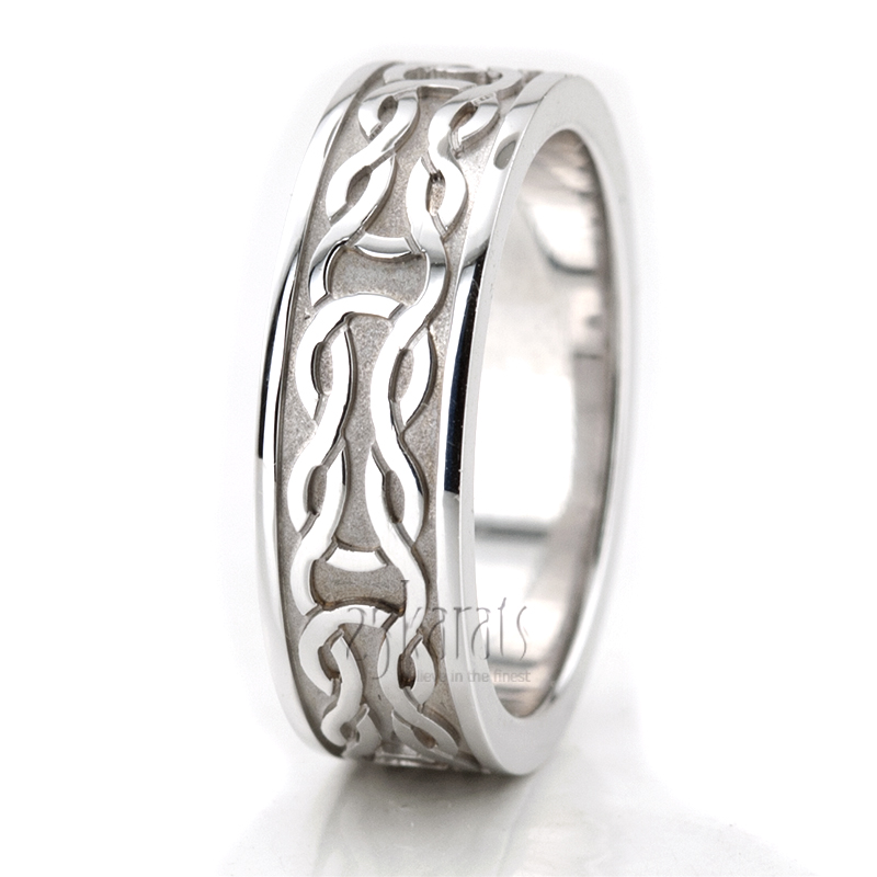 Love Knot 7 mm Width Wedding Band - view 2