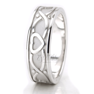 Connected Hearts Men's 7 mm Wedding Band - view 2 of 2