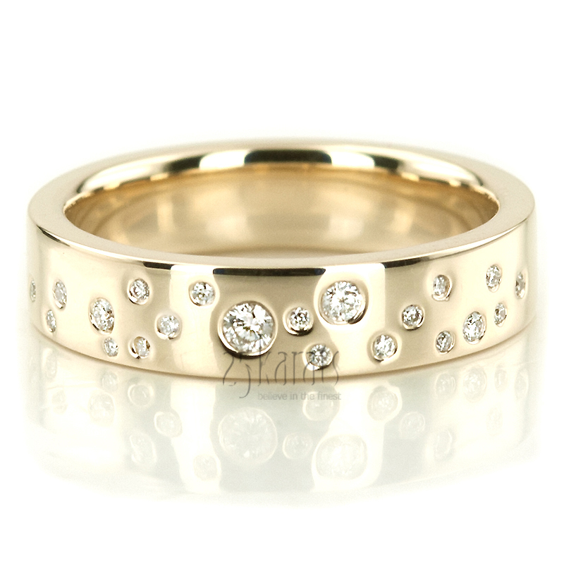 Bright Lights Diamond Wedding Matching Rings - view 2