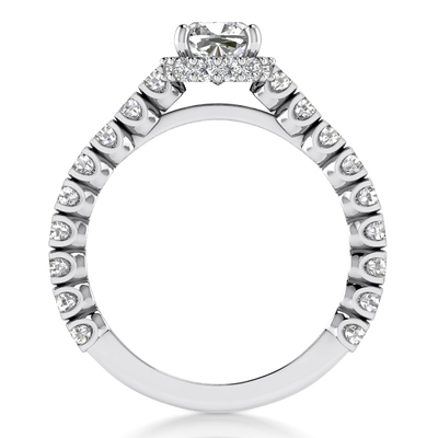 U Prong Diamond Engagement Ring (0.72ct) - view 3 of 9