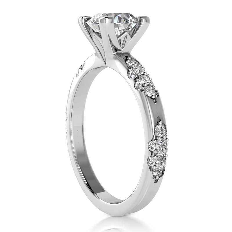 Elegant Bride's Choice Diamond Engagement Ring ( 0.32ct) - view 2