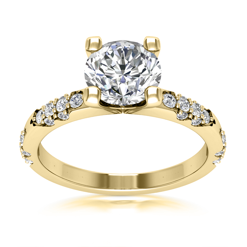 Elegant Bride's Choice Diamond Engagement Ring ( 0.32ct) - view 4