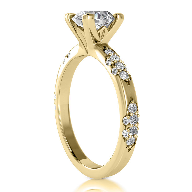 Elegant Bride's Choice Diamond Engagement Ring ( 0.32ct) - view 5