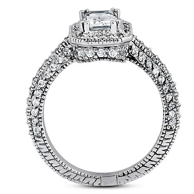 Halo Diamond Engagement Ring (0.90 t.c.w.) - view 2