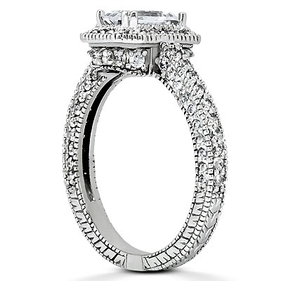 Halo Diamond Engagement Ring (0.90 t.c.w.) - view 3