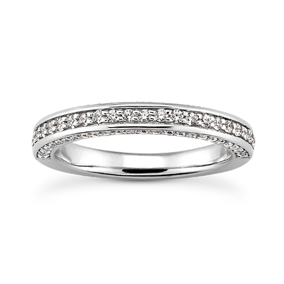 Shared Prong Set Diamond Wedding Ring - view 1 of 3