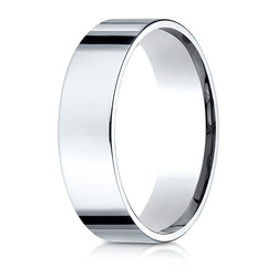 Plain Flat Comfort Fit Wedding Band - view 3