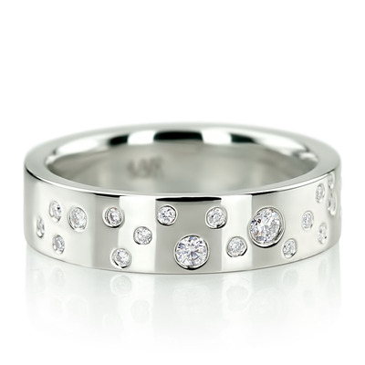 Unisex Diamond Wedding Bands - Unisex Wedding Rings