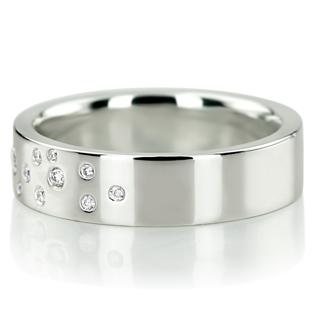 Bright Lights Woman Diamond Wedding Band - view 5