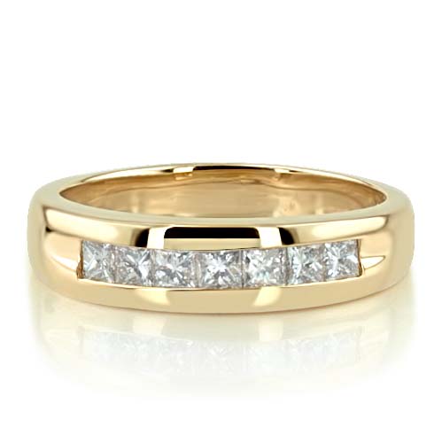 0.98 ct. Princess Cut Seven Stone Diamond Man Band - view 8