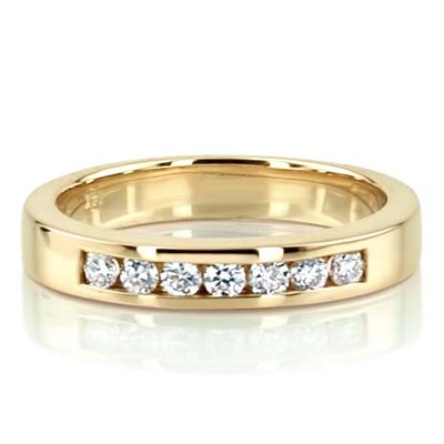 0.35 ct. Round Cut Channel Set Man Diamond Ring - view 7 of 9