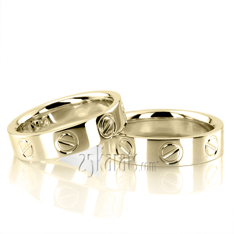 Cartier Inspired Design Wedding Ring Sets - view 4