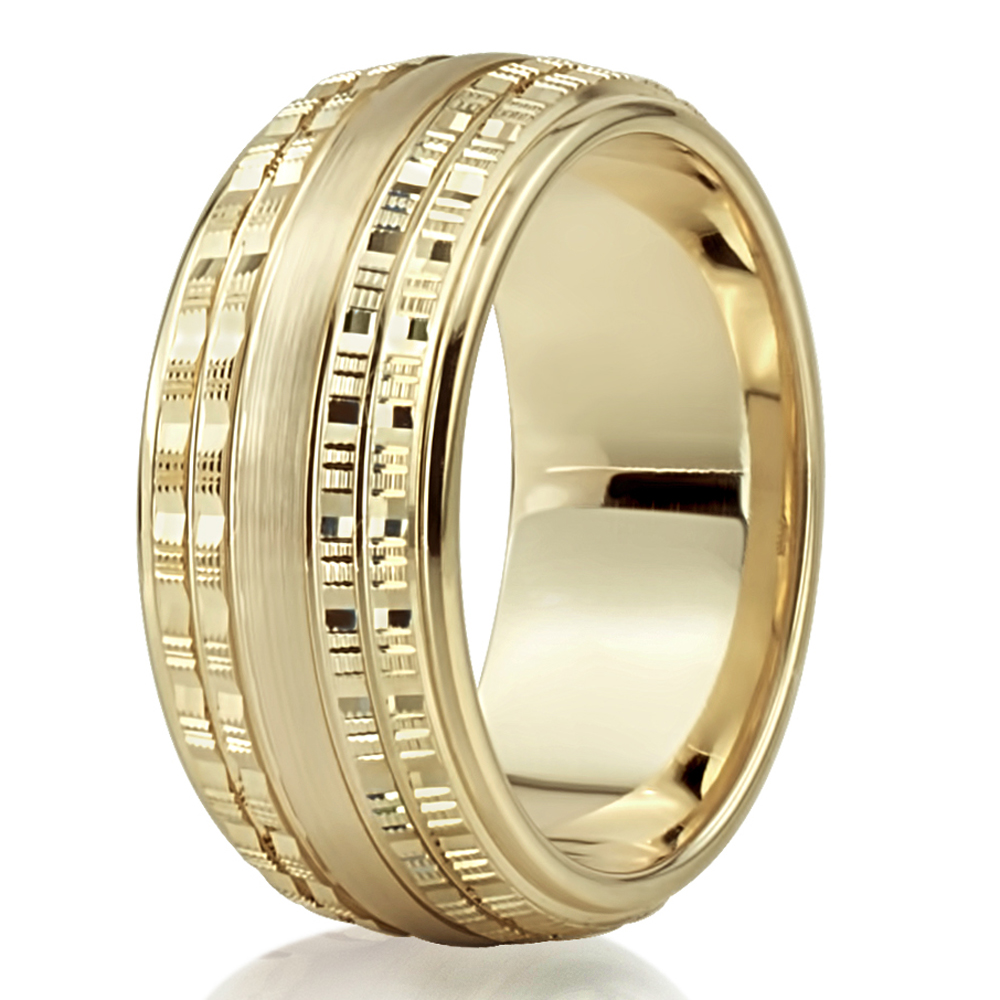 High Center Designer Wedding Ring - view 2