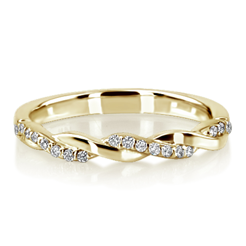 Twist Design Petite Diamond Band (1/6 ct. t.w.) - view 2