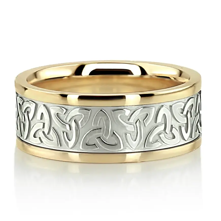 Trinity Celtic Knot Wedding Ring - view 6