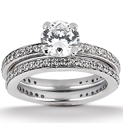 0.37 CT Diamond Bridal Ring - view 3