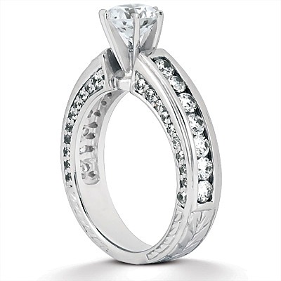 0.88 CT Diamond Bridal Ring - view 2