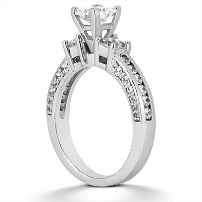 0.9 CT Diamond Bridal Ring - view 2