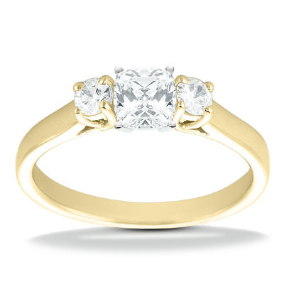 0.20 ct. Round Cut Prong Set Diamond Engagement Ring - view 22