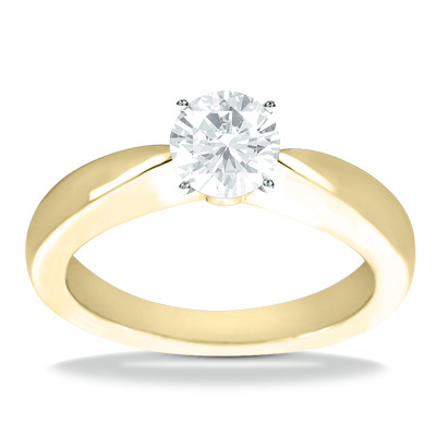 Solitaire Diamond Engagement Ring - view 14