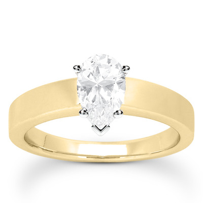 Prong Set Solitaire Diamond Engagement Ring - view 17