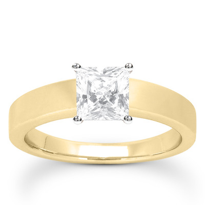 Prong Set Solitaire Diamond Engagement Ring - view 16