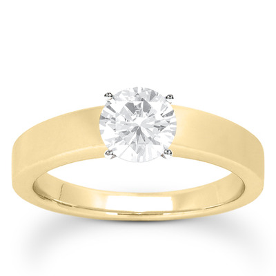 Prong Set Solitaire Diamond Engagement Ring - view 14