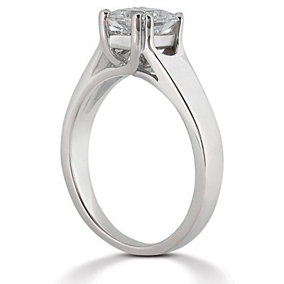 Split Prong Trellis Solitaire Engagement Ring  - view 2 of 2