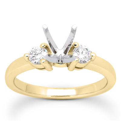 Three Stone Prong Set Diamond Engagement Ring (0.30 ct.tw.) - view 14