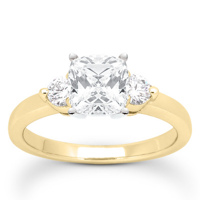 Three Stone Prong Set Diamond Engagement Ring (0.30 ct.tw.) - view 26