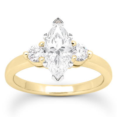 Three Stone Prong Set Diamond Engagement Ring (0.30 ct.tw.) - view 23