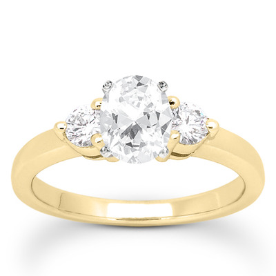 Three Stone Prong Set Diamond Engagement Ring (0.30 ct.tw.) - view 22