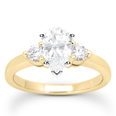 Three Stone Prong Set Diamond Engagement Ring (0.30 ct.tw.) - view 21