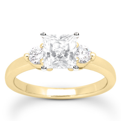 Three Stone Prong Set Diamond Engagement Ring (0.30 ct.tw.) - view 20